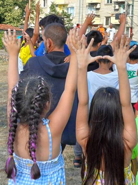 Kids Hands Raised