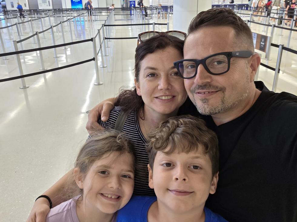 Georgi and Denitsa Stanev with their family